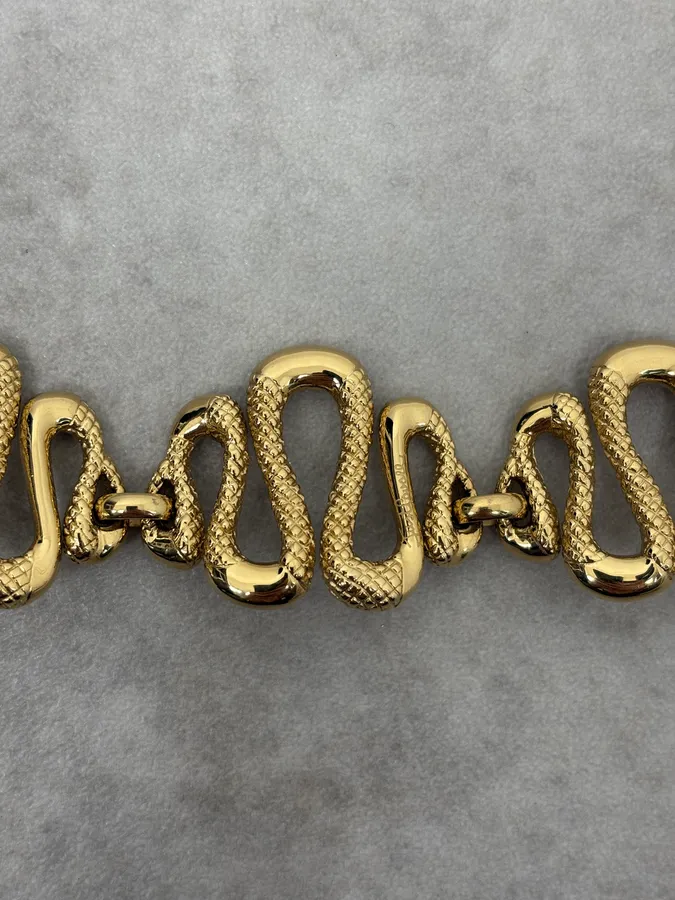 Cavalli Gold Snake Avant-Garde Bracelet - Image 7