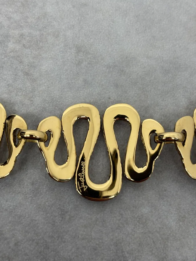 Cavalli Gold Snake Avant-Garde Bracelet - Image 8