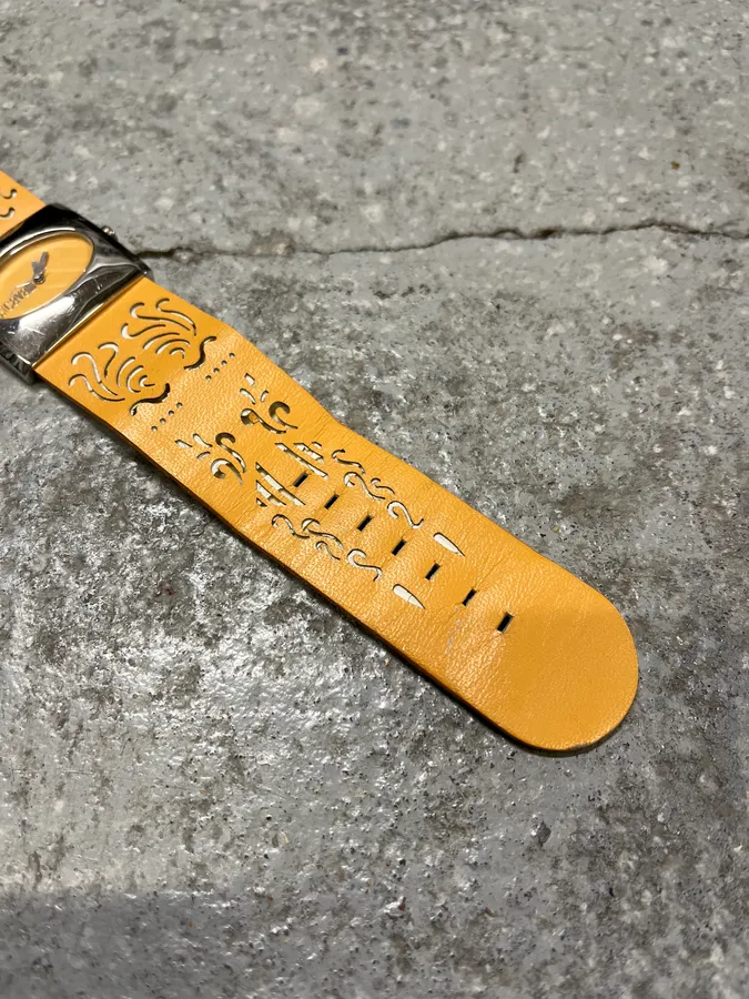 Cavalli Orange Leather Bracelet Watch - Image 6