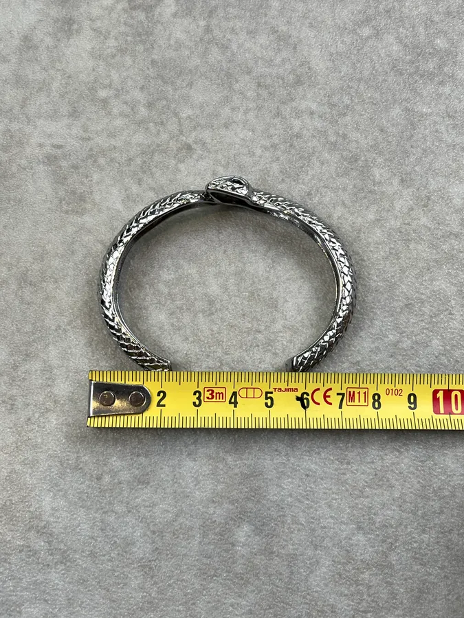 Cavalli Snake Grey Steel Bracelet - Image 7
