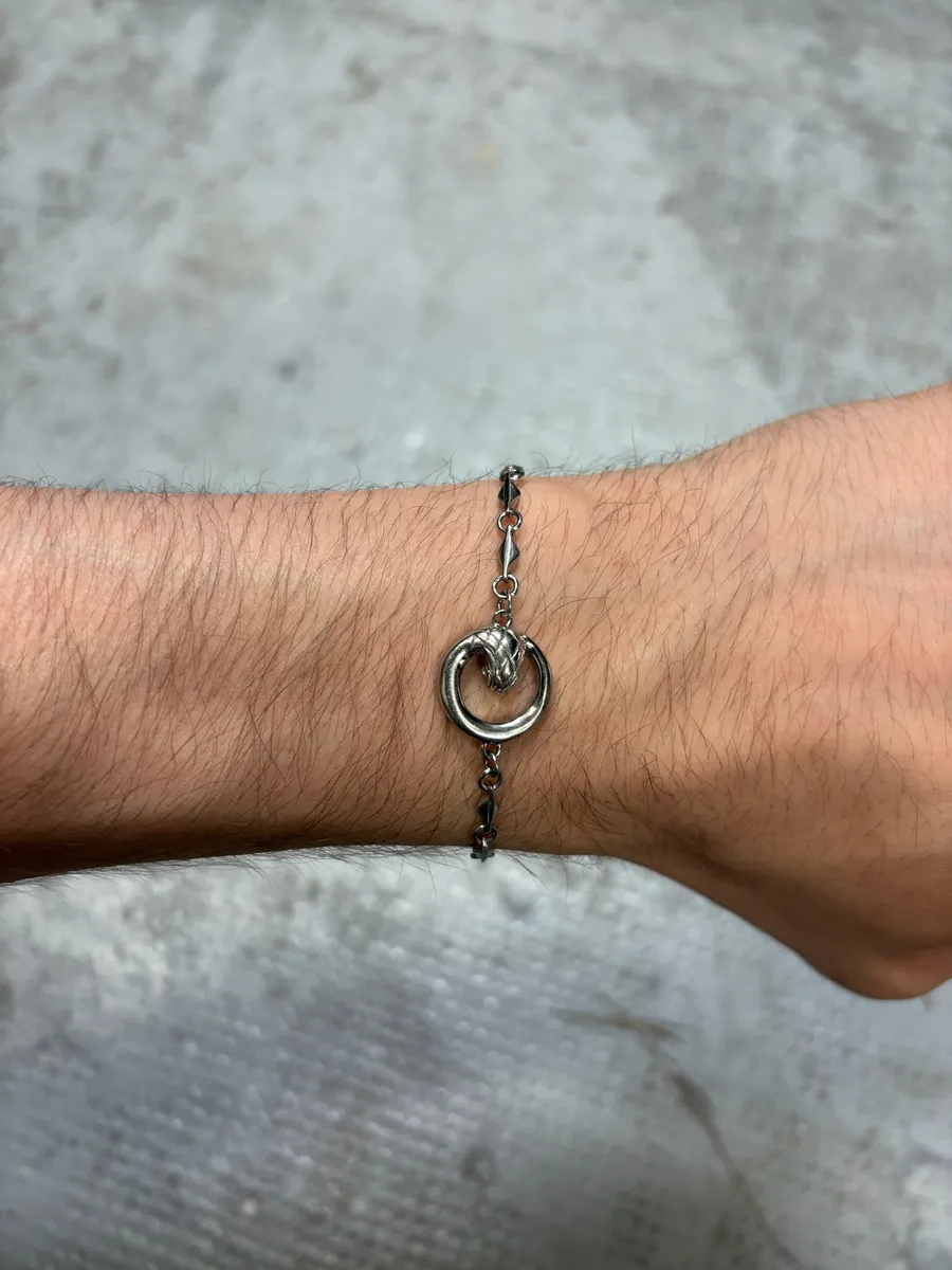 Cavalli Snake Stainless Steel Chain Bracelet - Image 4