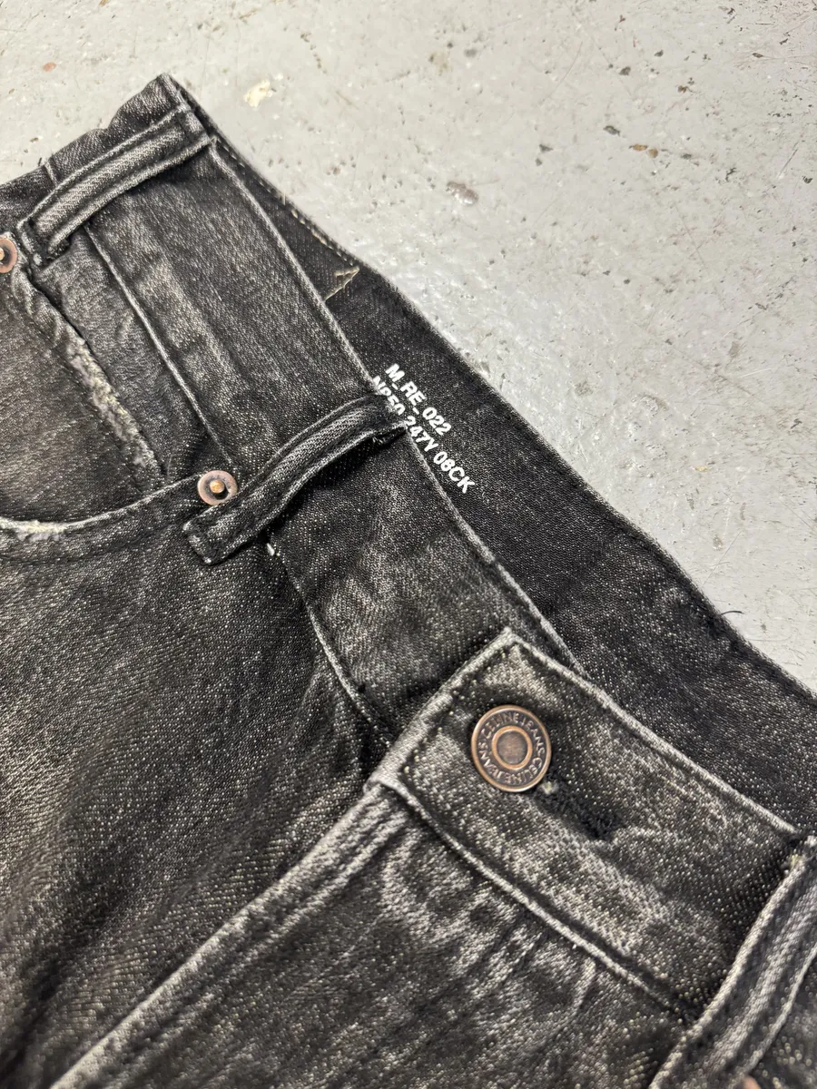 Celine Japan Eroded Grey Raw Denim Jeans - Image 10