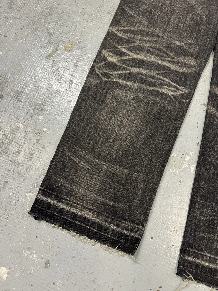 Celine Japan Eroded Grey Raw Denim Jeans - Image 8