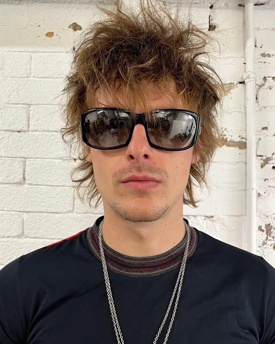 Cesare Paciotti Black Acetate Dagger Sunglasses - Image 2