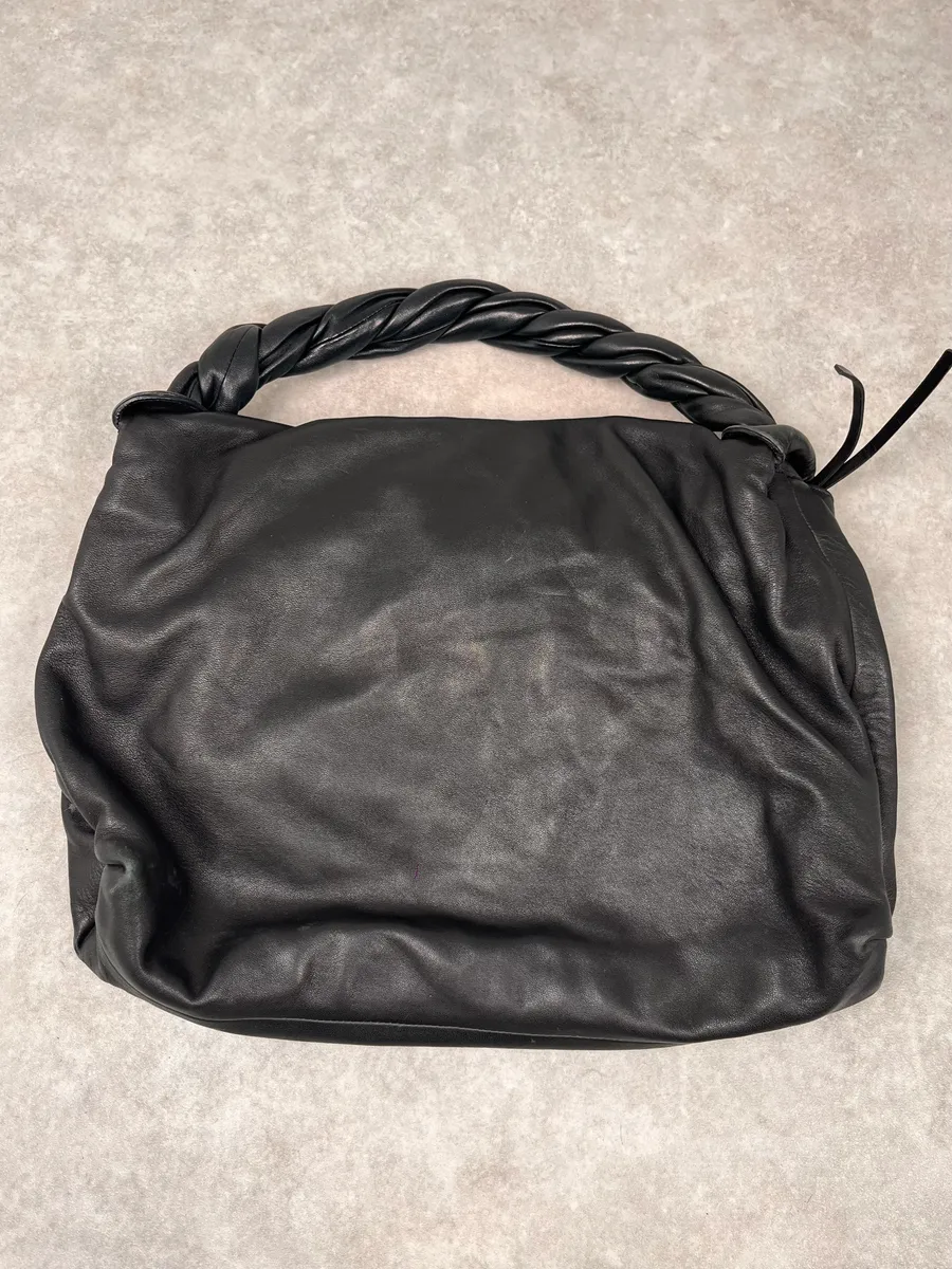 Cesare Paciotti Black Handle Leather Signature Bag - Image 8