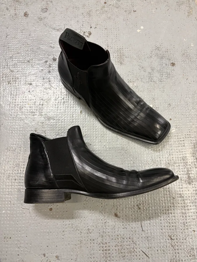 Cesare Paciotti Black Leather Chelsea Boots - Image 5