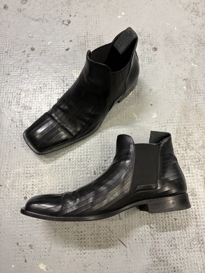 Cesare Paciotti Black Leather Chelsea Boots - Image 6