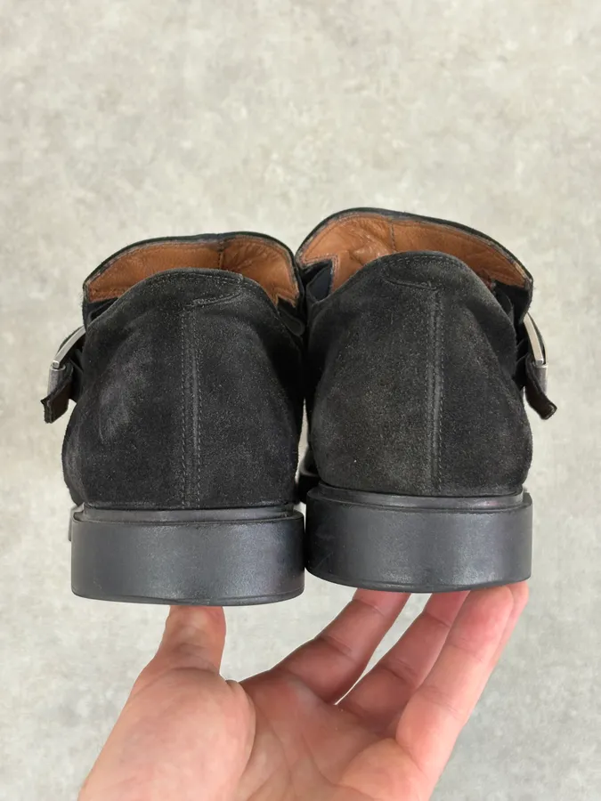Cesare Paciotti Black Suede Loafer Boots - Image 6