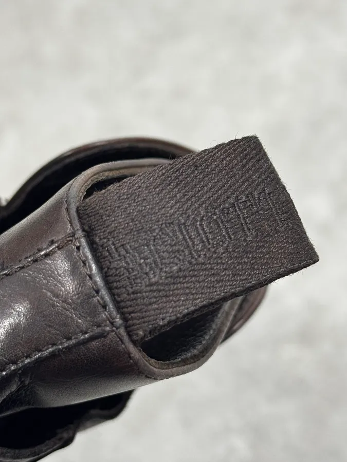 Cesare Paciotti Dark Brown Leather Blake-Stitched Chelsea Boots - Image 9