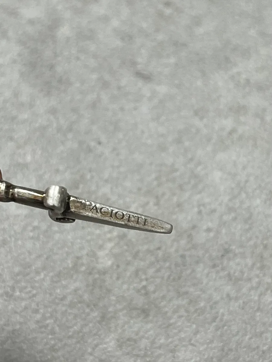 Cesare Paciotti Silver Metal Sword Pendant Necklace - Image 5
