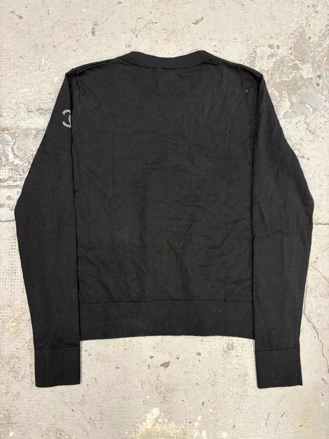 Chanel Black Uniform Logo Sweater - Image 7