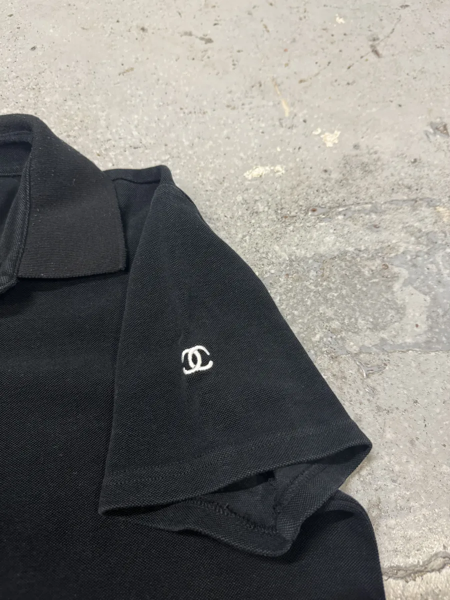 Chanel Uniform Black Classic Polo Shirt - Image 4