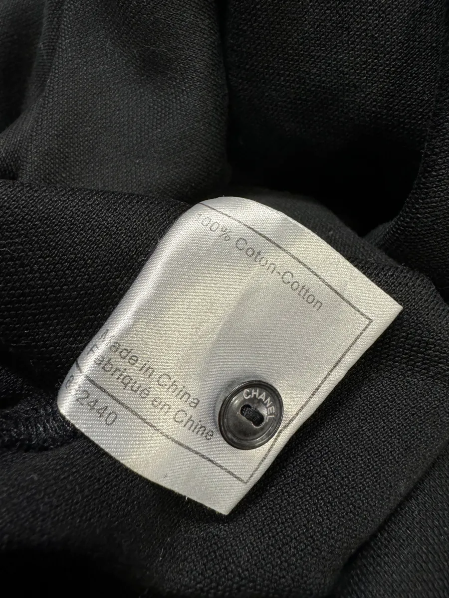 Chanel Uniform Black Classic Polo Shirt - Image 7