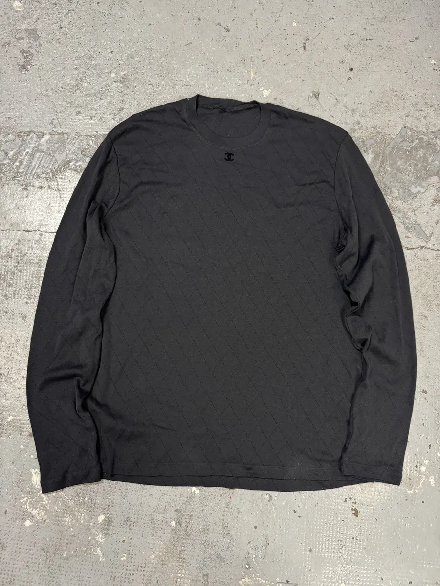 Chanel Uniform Black Logo Longsleeves