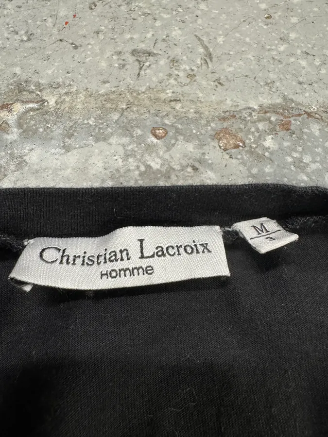 Christian Lacroix V Neck Distressed Longsleeves - Image 8
