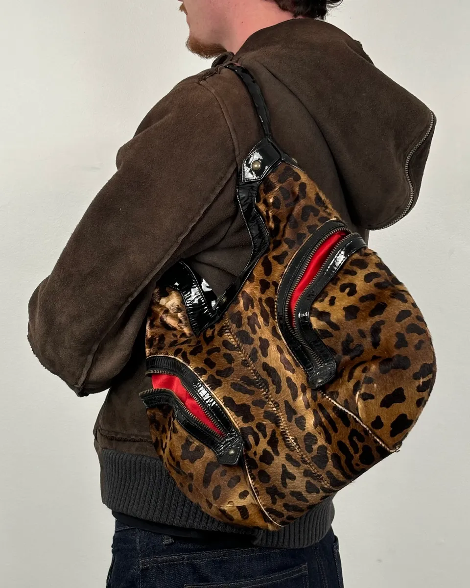 Christian Louboutin Leopard Calf Hair Handle Bag - Image 2