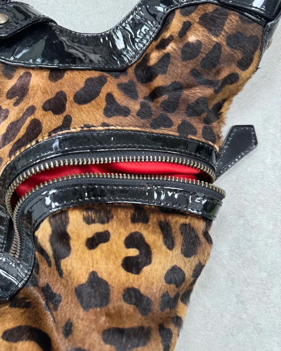 Christian Louboutin Leopard Calf Hair Handle Bag - Image 6