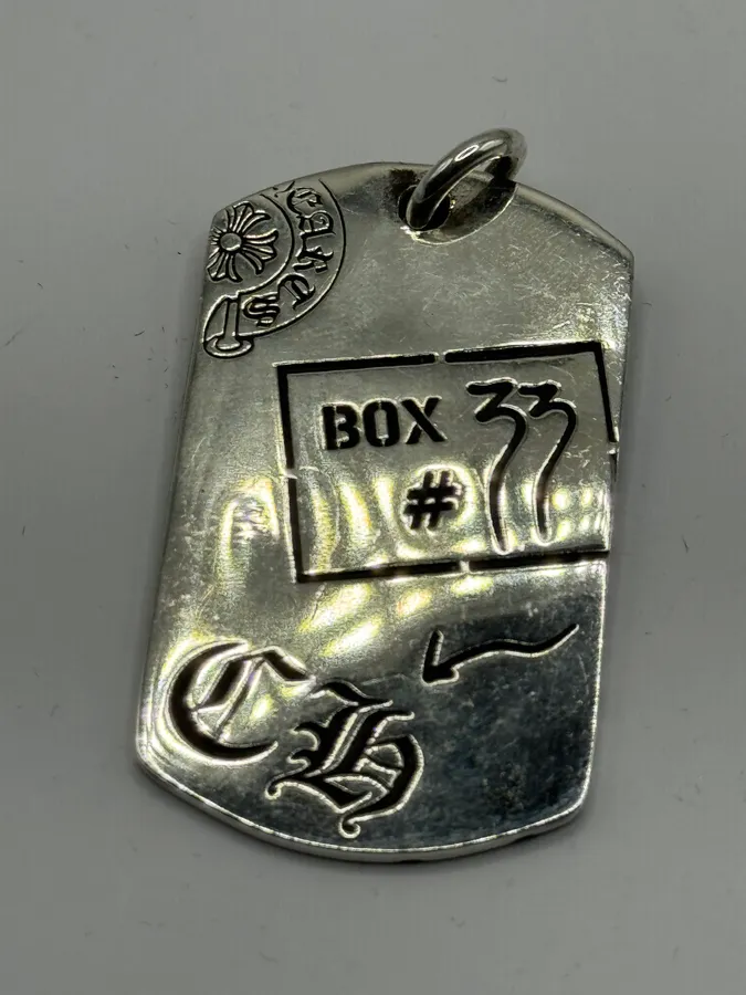 Chrome Hearts Aoyama 20th Anniversary Dog Tag Silver Pendant - Image 2