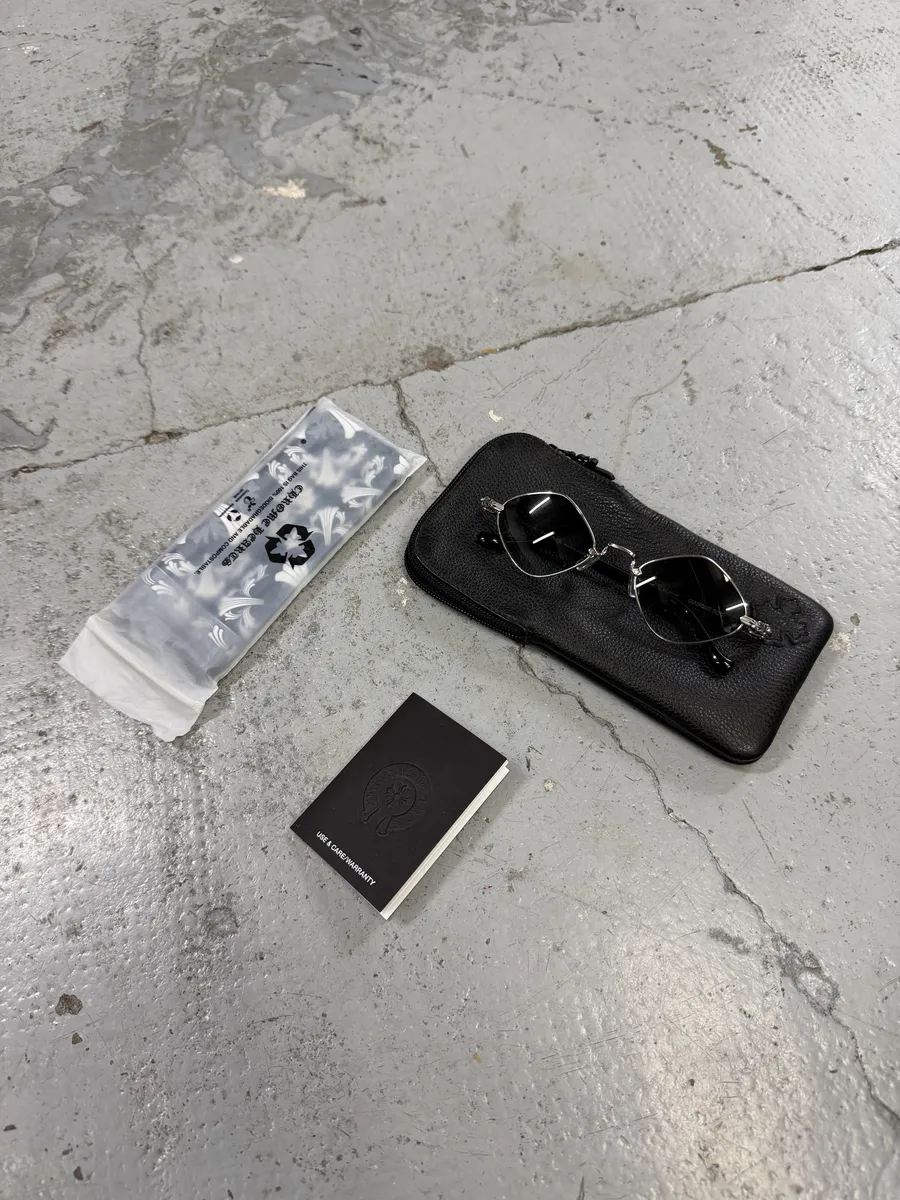 Chrome Hearts Black Signature Sunglasses - Image 12