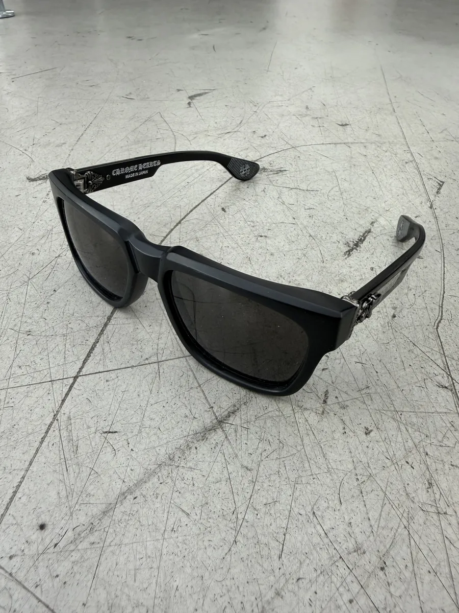 Chrome Hearts Box Officer Black Mat Sunglasses
