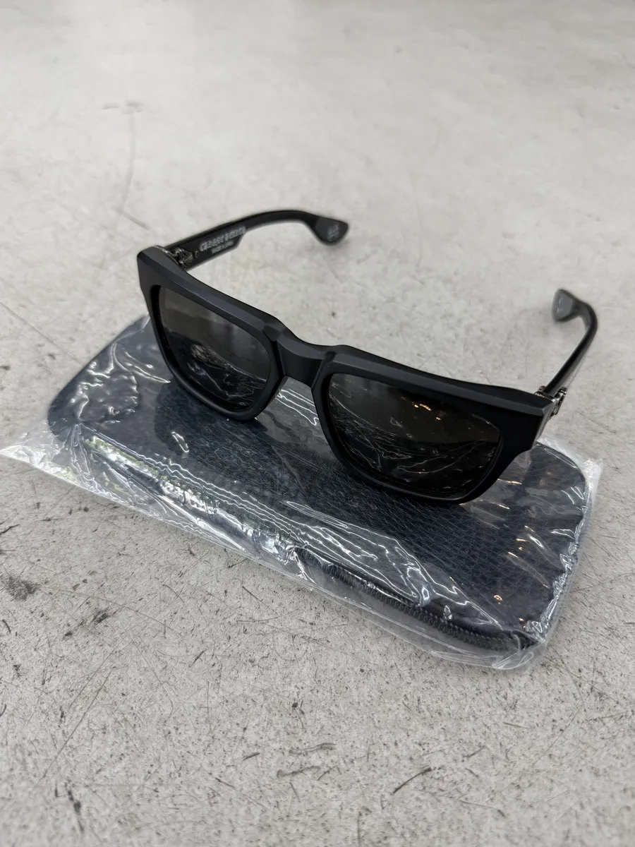 Chrome Hearts Box Officer Black Mat Sunglasses - Image 2