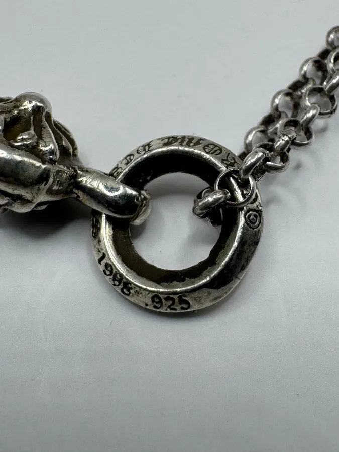Chrome Hearts CH Ball Tiny Cross Silver Pendant - Image 5
