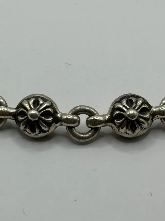 Chrome Hearts Cross Ball Silver Bracelet - Image 5