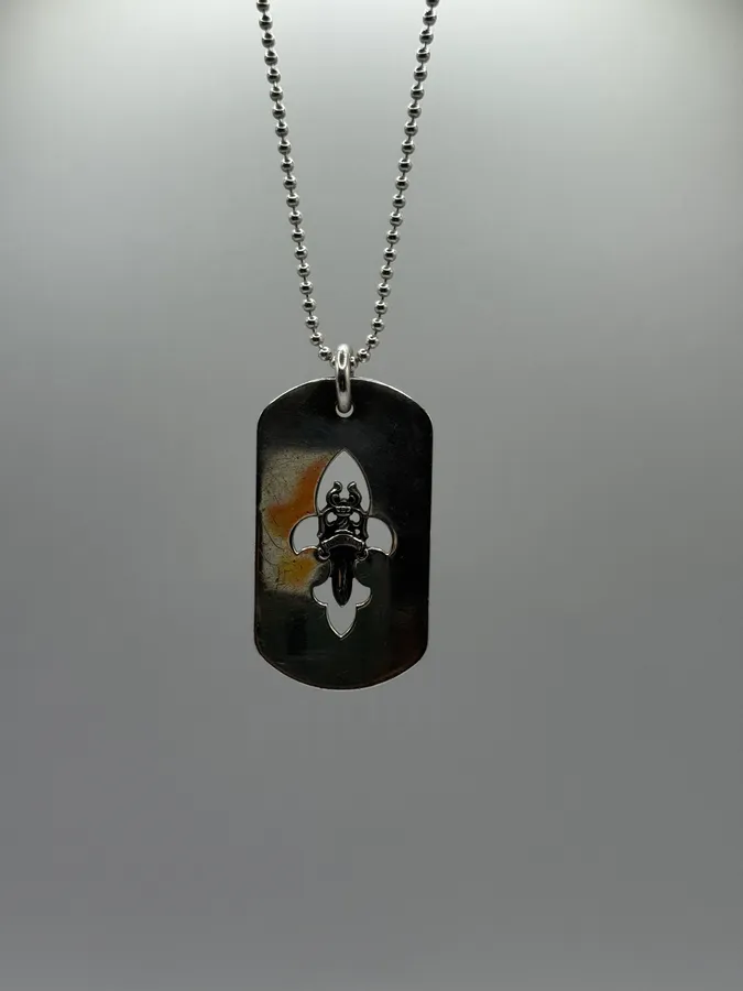 Chrome Hearts Cross Dagger Dog Tag Pendant - Image 10