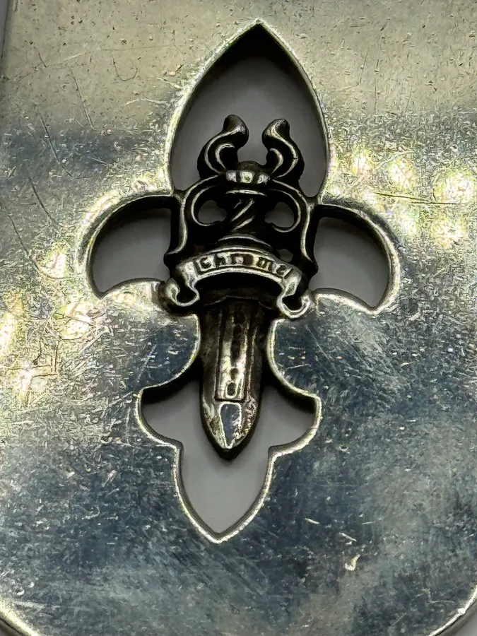 Chrome Hearts Cross Dagger Dog Tag Pendant - Image 2