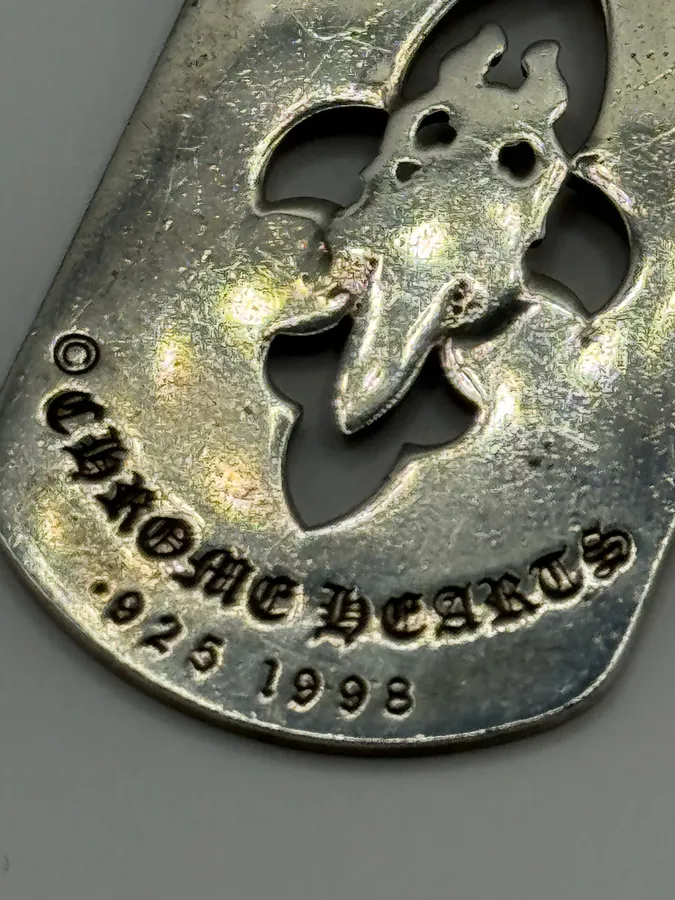 Chrome Hearts Cross Dagger Dog Tag Pendant - Image 3
