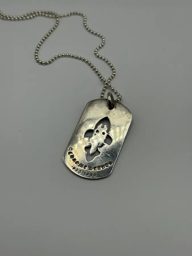 Chrome Hearts Cross Dagger Dog Tag Pendant - Image 7