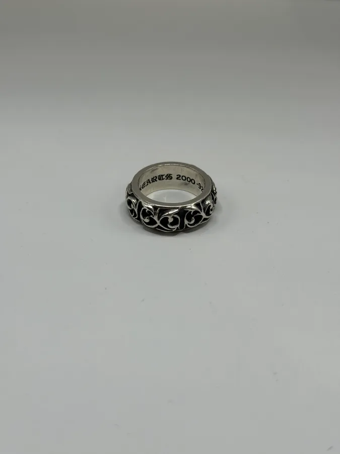 Chrome Hearts Eternity Floral Silver Ring - Image 7
