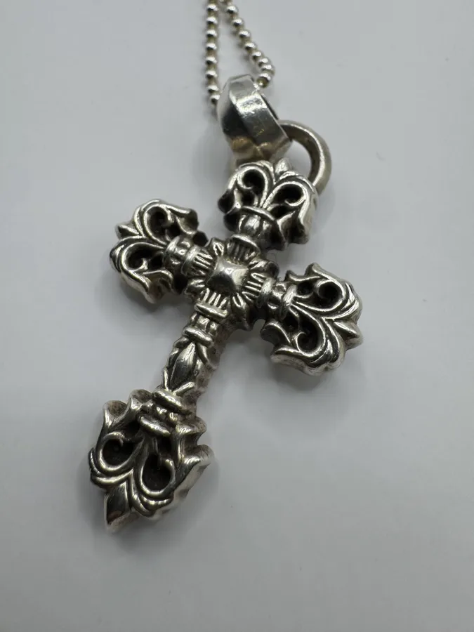 Chrome Hearts Filigree Cross Silver 925 Pendant - Image 6