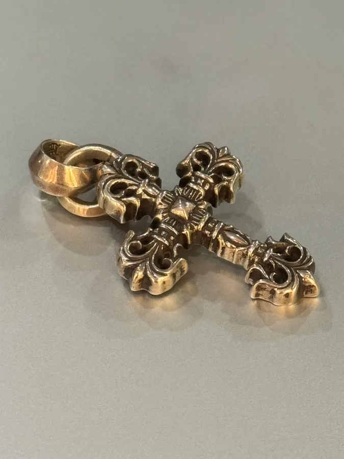 Chrome Hearts Filigree Cross Silver Pendant - Image 5