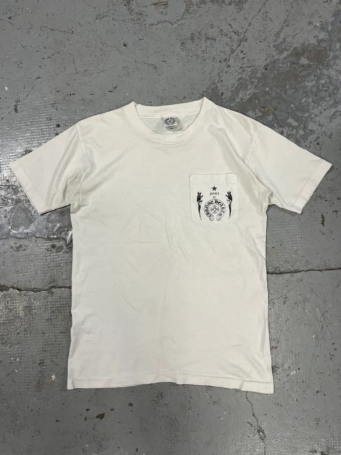 Chrome Hearts Foti Skeleton White T-Shirt - Image 2