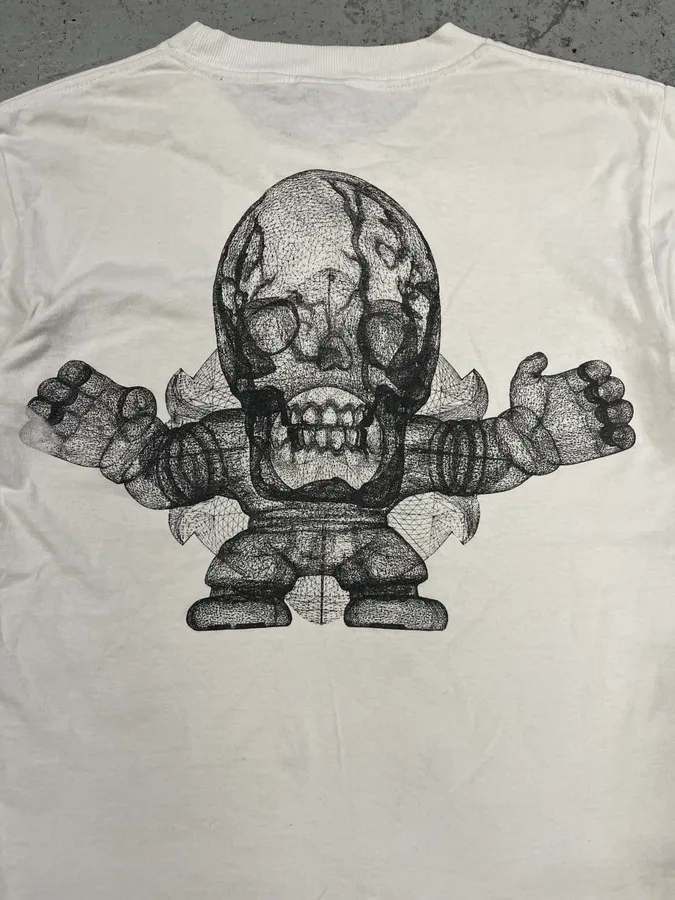 Chrome Hearts Foti Skeleton White T-Shirt - Image 5
