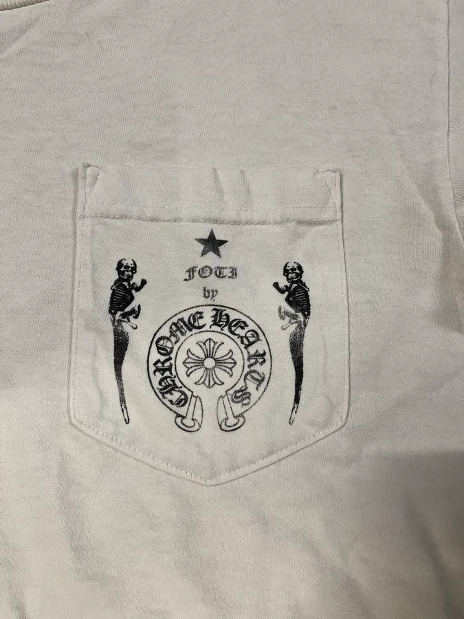 Chrome Hearts Foti Skeleton White T-Shirt - Image 7