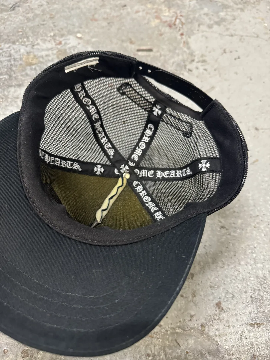 Chrome Hearts Hollywood Chomper Black Teeth Trucker Cap - Image 7