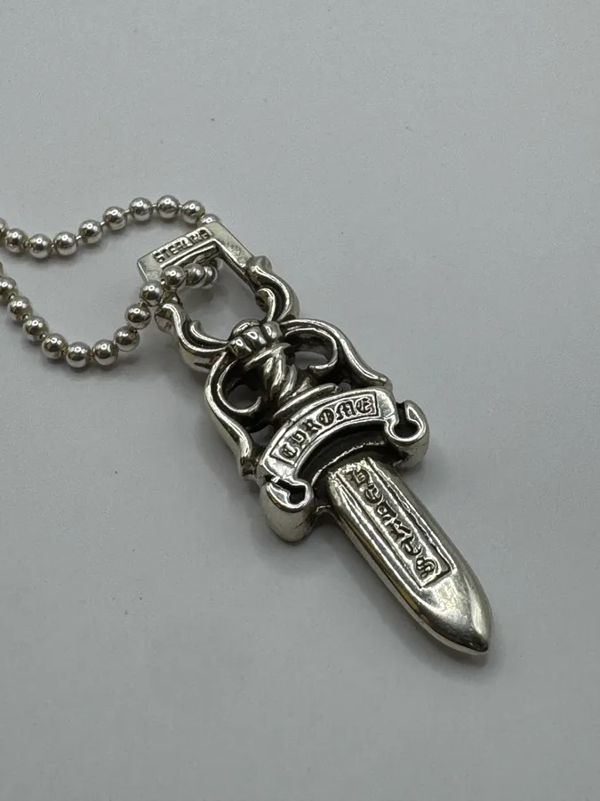 Chrome Hearts Large Dagger Silver 925 Pendant