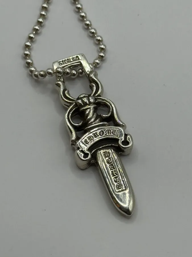 Chrome Hearts Large Dagger Silver 925 Pendant - Image 7
