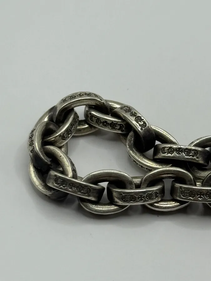 Chrome Hearts Large Paper Chain Silver 925 Bracelet - Image 10
