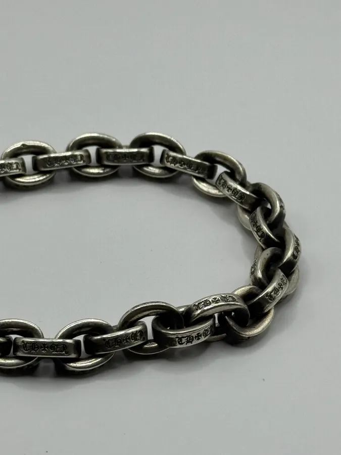 Chrome Hearts Large Paper Chain Silver 925 Bracelet - Image 4