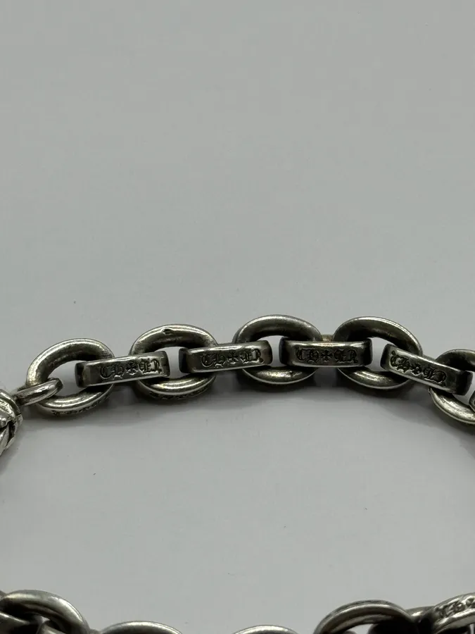 Chrome Hearts Large Paper Chain Silver 925 Bracelet - Image 5