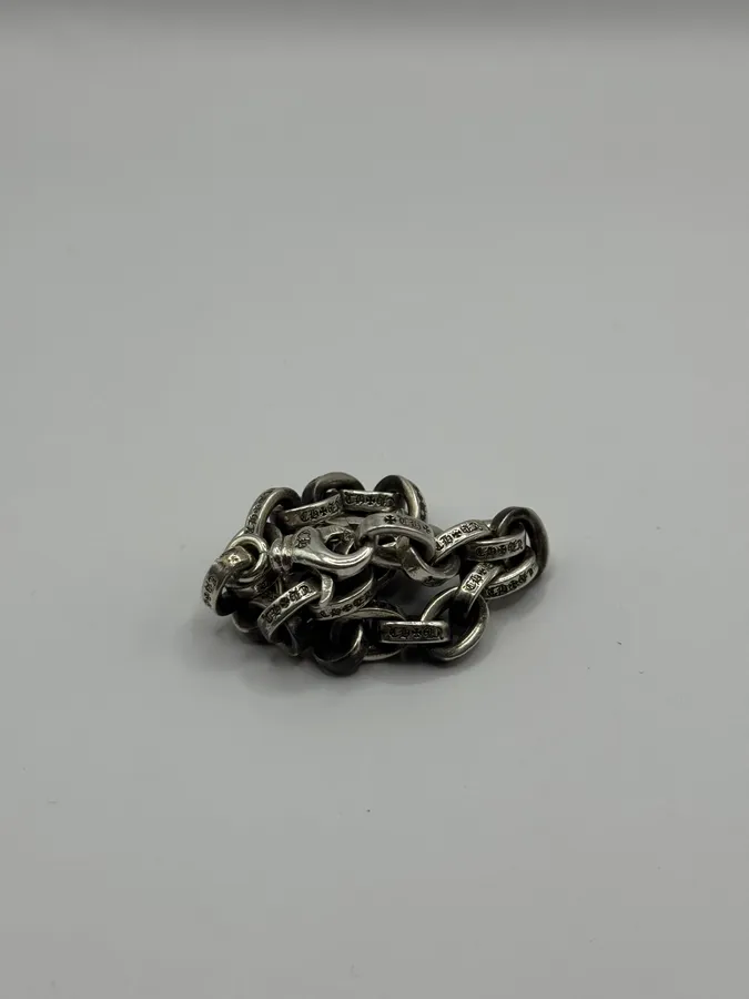 Chrome Hearts Large Paper Chain Silver 925 Bracelet - Image 8