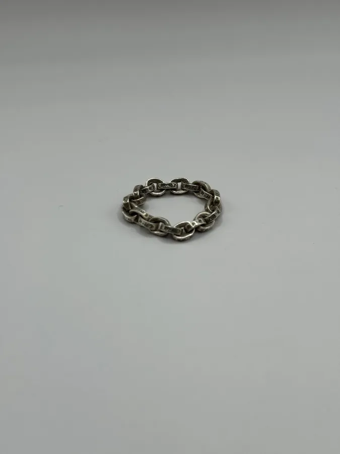 Chrome Hearts Paper Chain Silver 925 Ring - Image 2