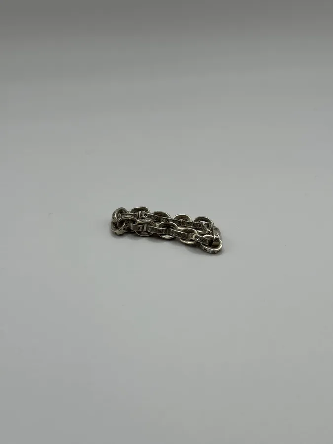 Chrome Hearts Paper Chain Silver 925 Ring - Image 7