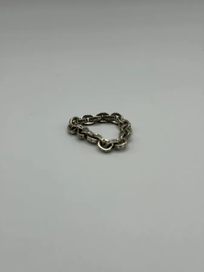 Chrome Hearts Paper Chain Silver 925 Ring - Image 9