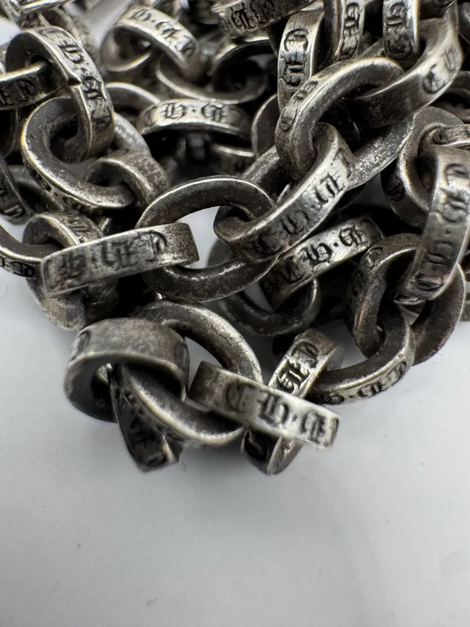 Chrome Hearts Paper Chain Silver Necklace - Image 6