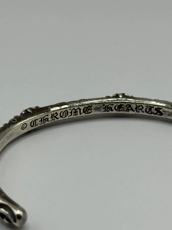 Chrome Hearts SBT Band Silver 925 Bangle Bracelet - Image 5