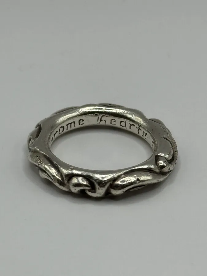 Chrome Hearts Scroll Band Silver 925 Ring - Image 3